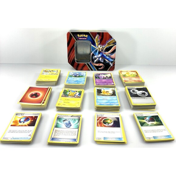 Pokémon TCG Trading Card Mixed Lot of 435 Modern Cards in Collectible Tin - Picture 3 of 13